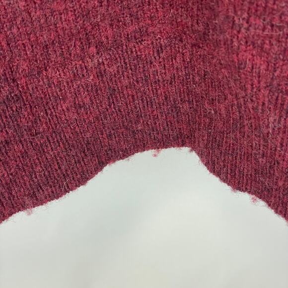 Pendleton Women Wool Cardigan Sweater Button Down Slightly Oversize Red Maroon S - Picture 9 of 16